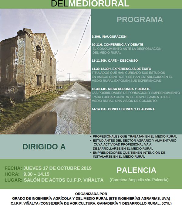 Jornada sobre formación frente a despoblación rural