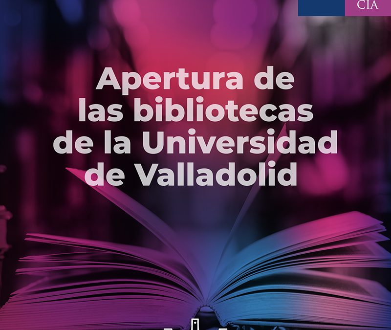 Las bibliotecas de la Universidad de Valladolid abren desde el próximo lunes de 8 a 20,45 horas