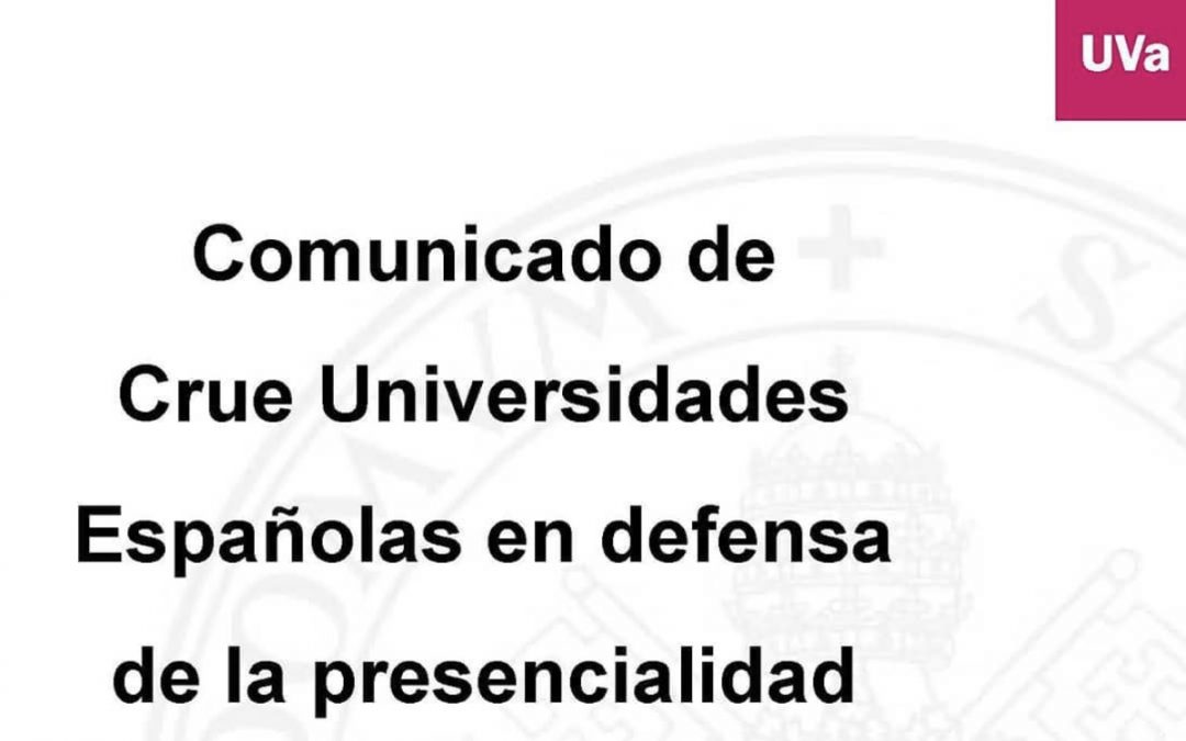 En defensa de la presencialidad del Sistema Universitario Español