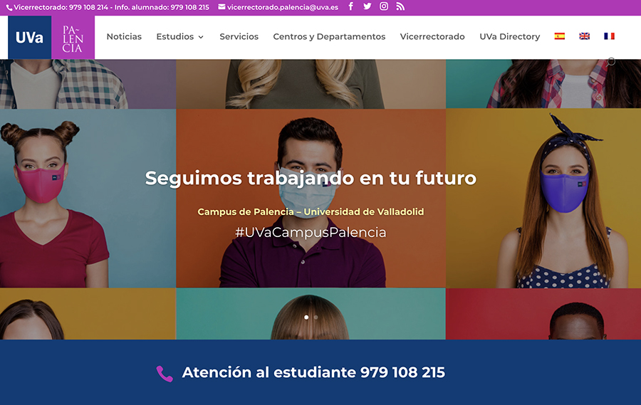 La página web del Campus de Palencia alcanzó los 15.495 usuarios el año pasado