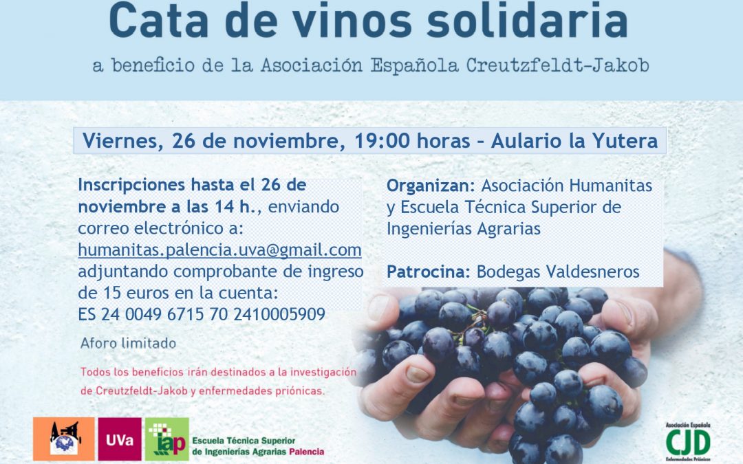 Cata de vinos solidaria a beneficio de la Asociación Española Creutzfeldt-Jakob