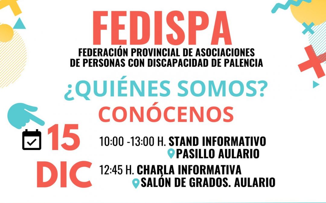 FEDISPA visita el Campus de Palencia en el marco del Día Internacional de la Discapacidad