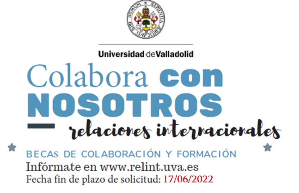 Convocatoria de Becas de Colaboración para el Servicio de Relaciones Internacionales para el curso 2022-23