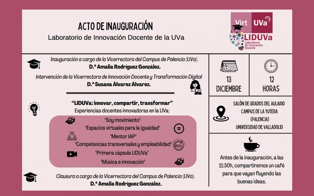 Presentación del Laboratorio de Innovación Docente en el Campus de la UVa en Palencia