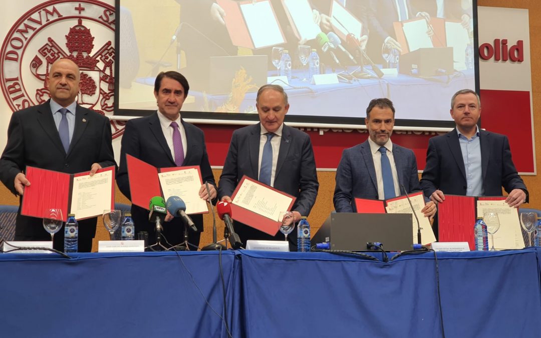 La Universidad de Valladolid firma un protocolo con la Junta y los colegios profesionales para incrementar las matriculaciones en las titulaciones de formación forestal