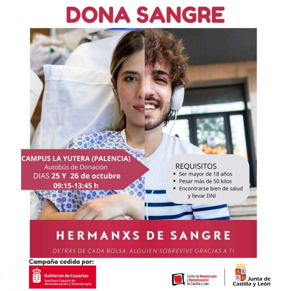 Creatividad de la campaña de donación de sangre.