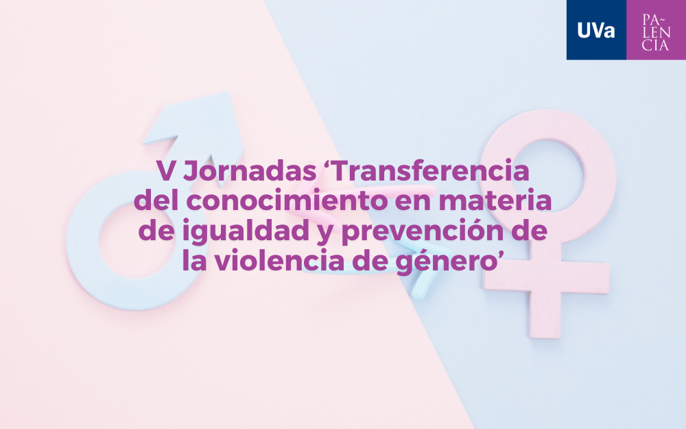 Creatividad para la noticia de las Jornadas de transferencia de conocimiento en materia de igualdad y prevención de la violencia de género.