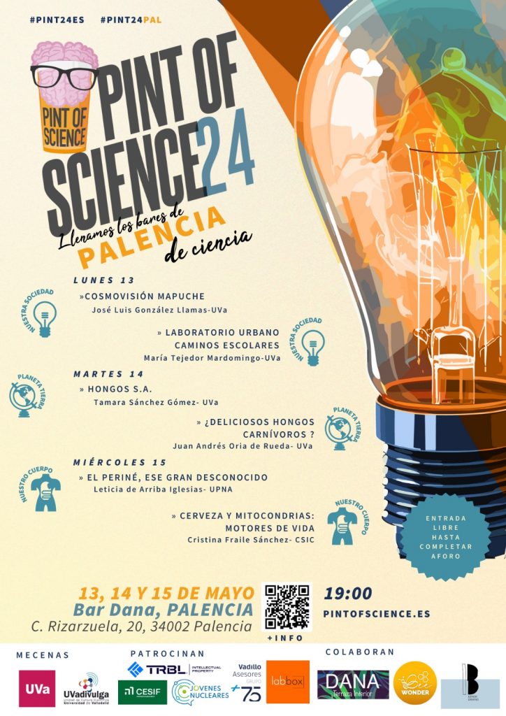 Cartel de Pint of Science en Palencia.