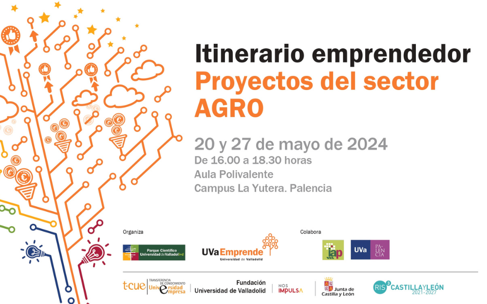 Creatividad para la noticia del taller de emprendimiento del sector agro en el Campus de Palencia.