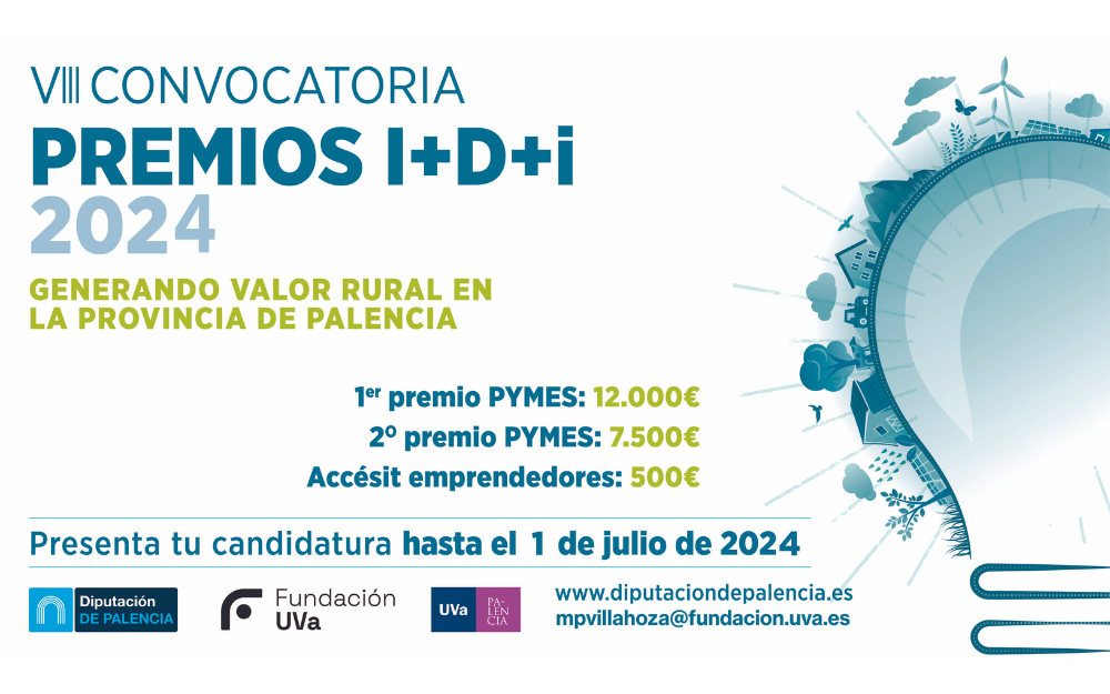 Abierta la convocatoria de los VIII Premios I+D+i ‘Generando valor rural en la provincia de Palencia’