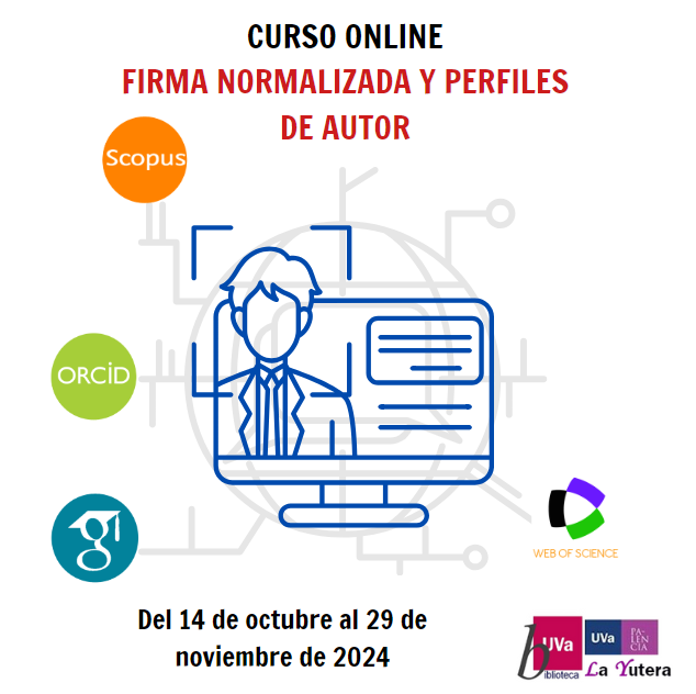 Creatividad del Curso online sobre firma normalizada y perfiles de autor.
