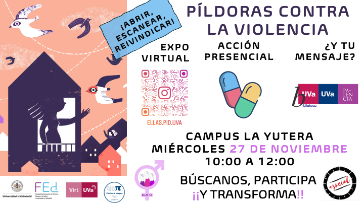 Creatividad la actividad Píldoras contra la violencia en el Campus de Palencia.