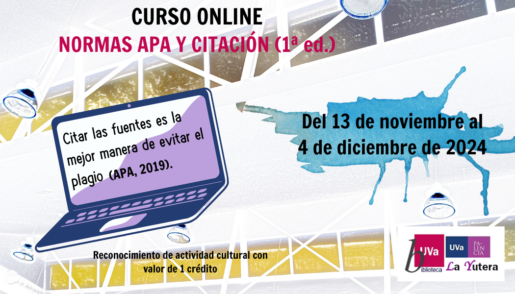 La Biblioteca de La Yutera organiza un curso online sobre normas APA y citación