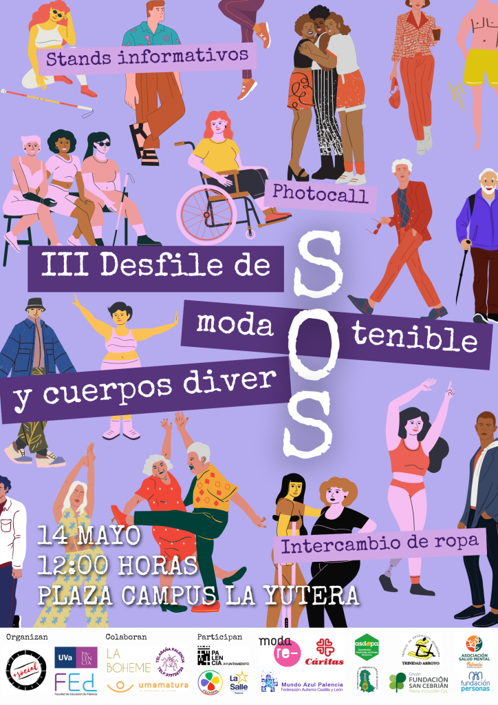 Cartel Desfile de
moda SOStenible y cuerpos diverSOS.