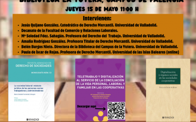 Presentación de libros en la Biblioteca La Yutera, Campus de Palencia
