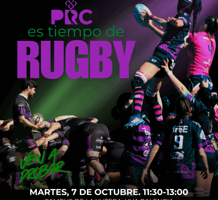 Rugby en la universidad: demostración del Palencia Rugby Club en la Semana Europea del Deporte