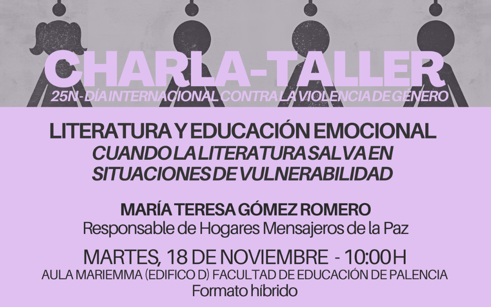 Creatividad para la noticia de la Charla-Taller del 25N.