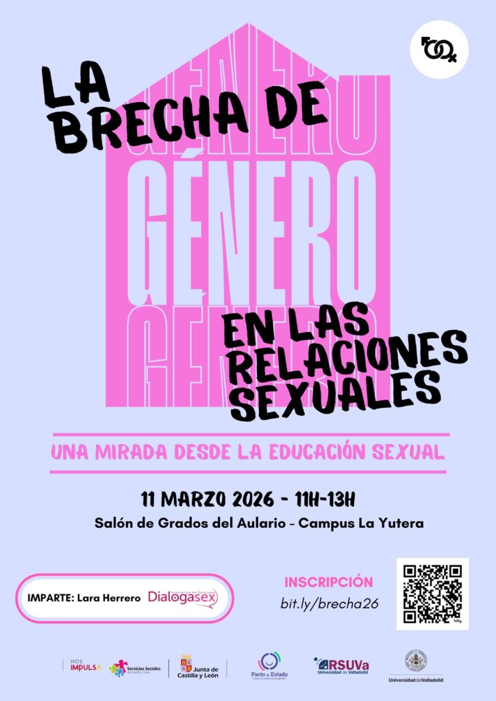 Cartel de La brecha de género en las relaciones sexuales.
