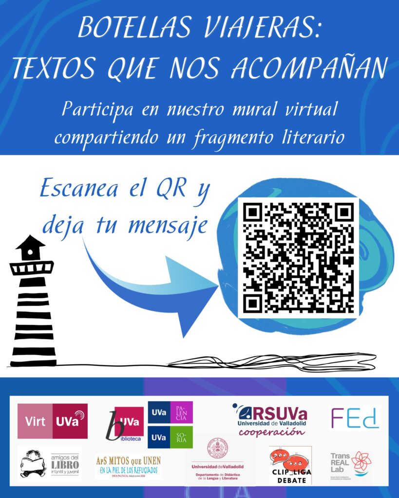 Cartel actividad 'Botellas viajeras: textos que nos acompañan'