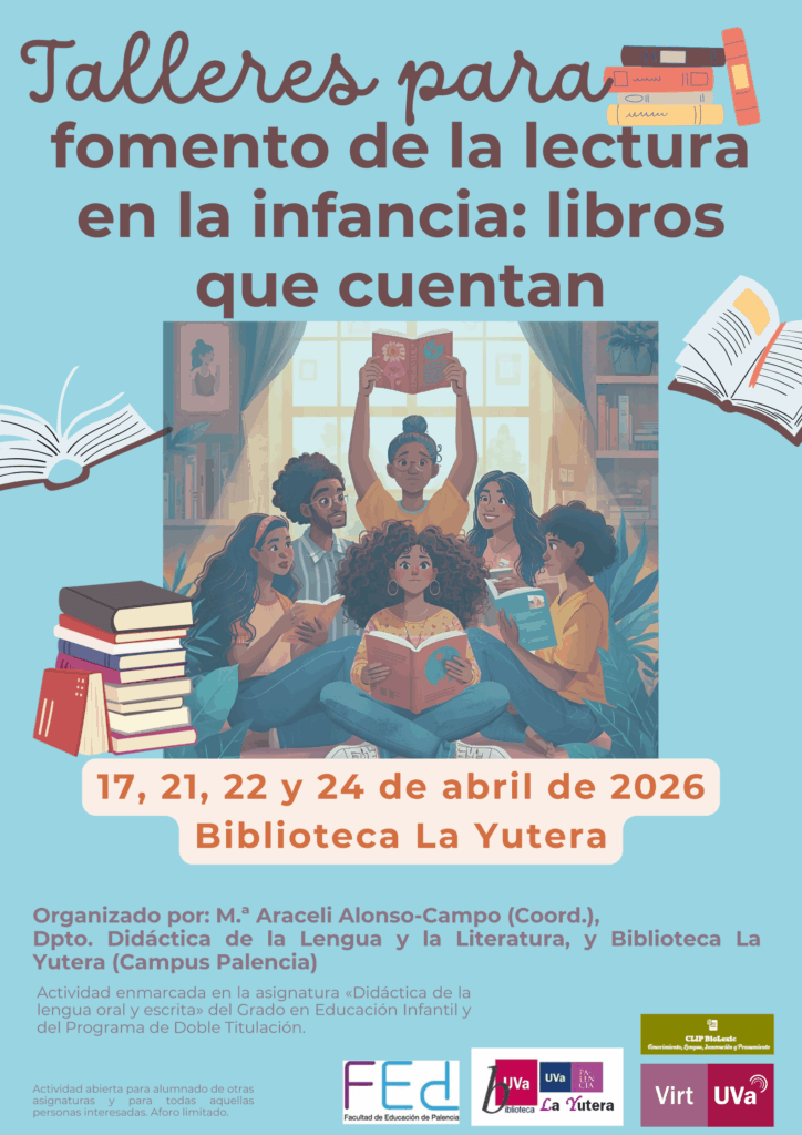 Cartel de los talleres de fomento de lectura.