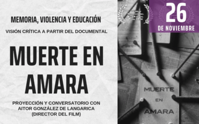 Cinefórum ‘Muerte en Amara’ en el Campus de Palencia para reflexionar sobre la memoria de la violencia terrorista