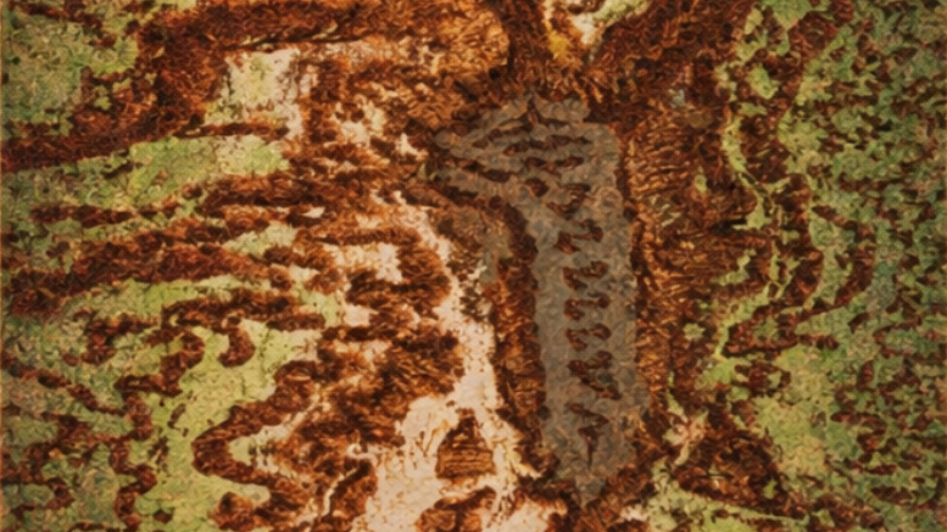 Creatividad para la noticia de la exposición 'Huellas del cambio global bajo la corteza'.