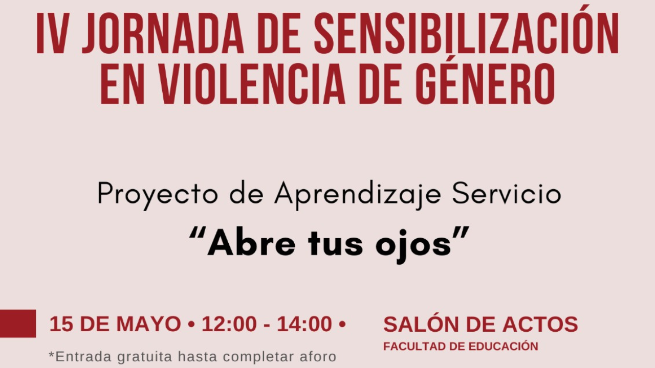 Creatividad para la noticia de la IV Jornadas de Sensibilización en Violencia de Género.