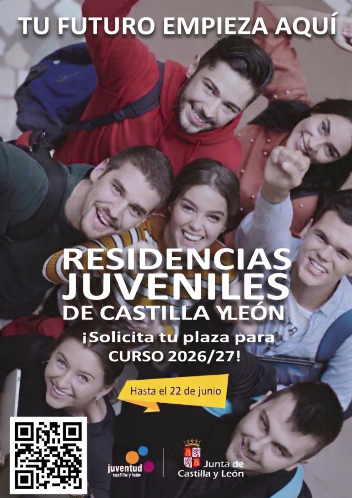 Cartel de las ayudas para las residencias juveniles.