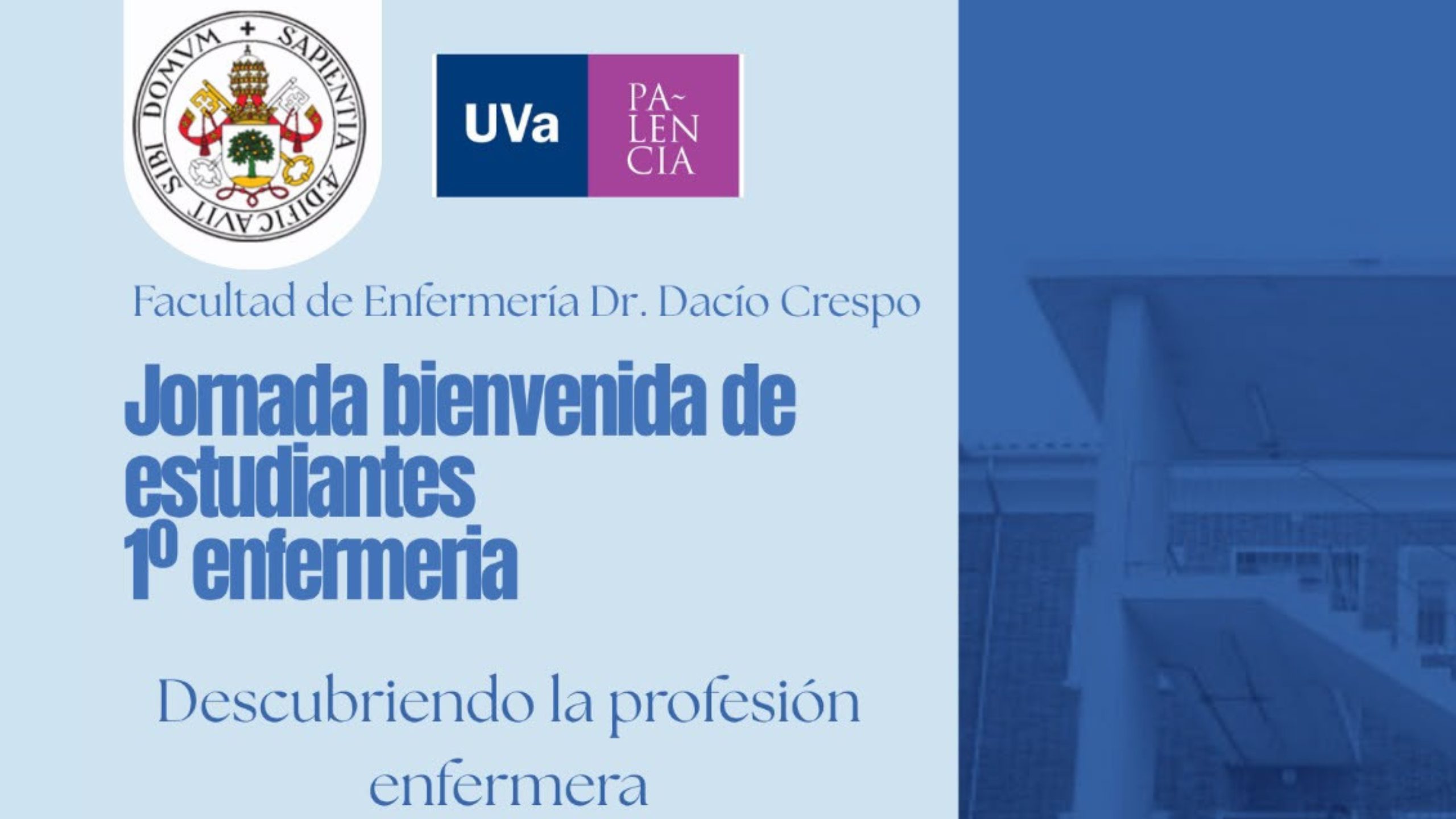 Creatividad 2 para la Jornada de bienvenida de estudiantes de Enfermería