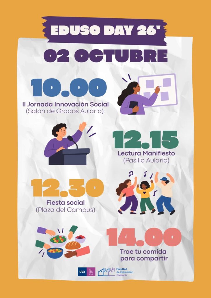 Cartel del Eduso Day 26 en el Campus de Palencia