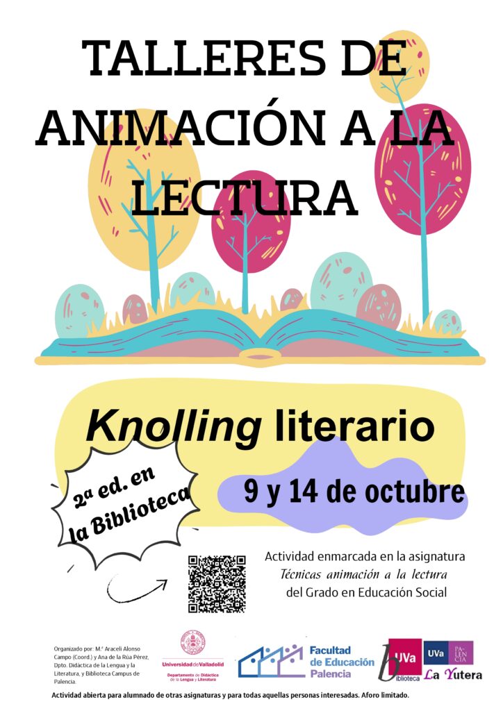 Cartel de los talleres de animación a la lectura.