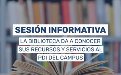 La Biblioteca del Campus de Palencia organiza una sesión informativa sobre sus recursos y servicios para el PDI